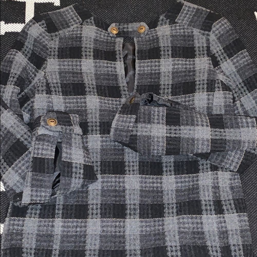 Jeffrey Monteiro Wool Plaid sweater shirt top